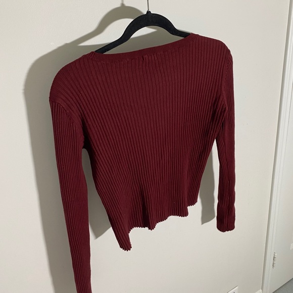 Red Boat Neck Long Sleeve - Picture 5 of 6